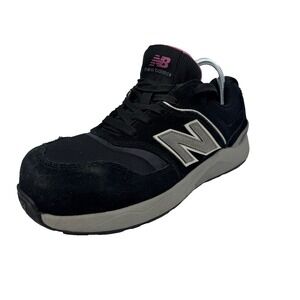 Womens New Balance Composite Toe Work Shoe Black Pink Size 8.5 WUELEHBZ Elite